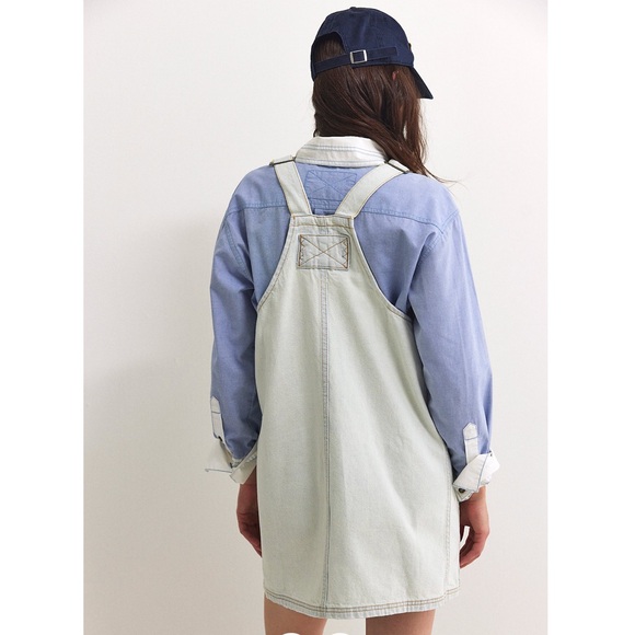NWT Free People Overalls Styled Mini Dress - Picture 3 of 6